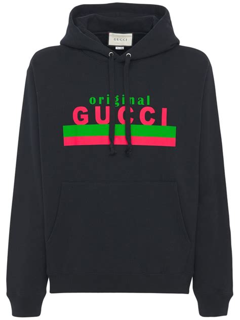 lovely gucci hoodie sweatshirt made in italy cotton